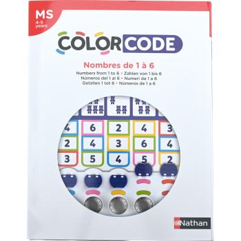 Color Code – Aufgabenkarten - Zahlen von 1 bis 6