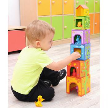 Stapelwürfel mit Tieren