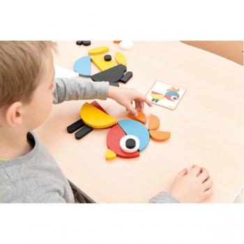 Lustige Legetiere aus Holz