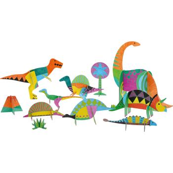 Malen und Stecken: Dinosaurier