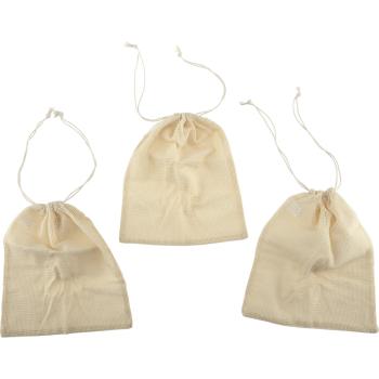 Baumwollsäckchen zum Gestalten, 3 Stck.