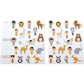 Sticker Kinder der Welt