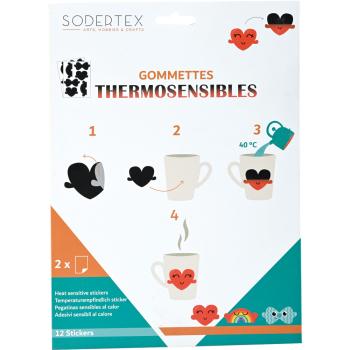 Wärmeempfindliche Sticker