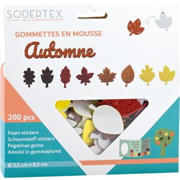 Moosgummi Sticker, Herbstblätter