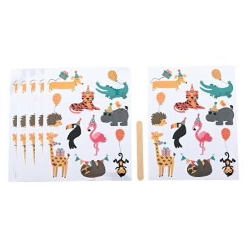 Textilaufkleber, Partytiere