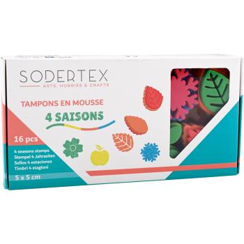 Stempel - Baum in 4 Jahreszeiten