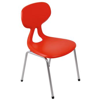 Stuhl Colores 1, Sitzhöhe 26 cm, für Tischhöhe 46 cm, blutorange