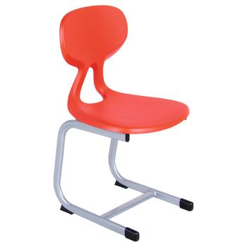 Stuhl Colores Kufen 6, Sitzhöhe 46,5 cm, für Tischhöhe 76 cm, blutorange
