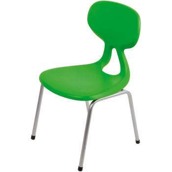 Stuhl Colores 5, Sitzhöhe 41 cm, für Tischhöhe 71 cm, grün