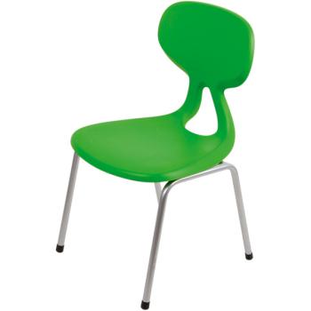 Stuhl Colores 6, Sitzhöhe 46,5 cm, für Tischhöhe 76 cm, grün
