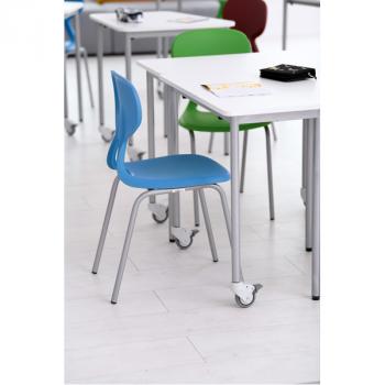 Stuhl Colores 5, Sitzhöhe 41 cm, für Tischhöhe 71 cm, blau