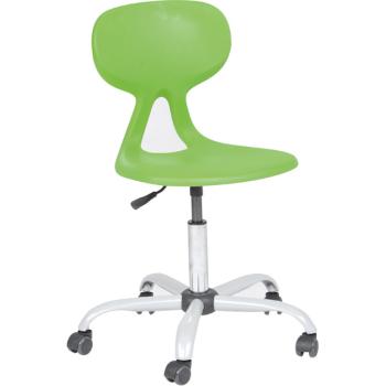 Drehstuhl Colores auf Rollen, höhenverstellbar 43 - 56 cm, grün