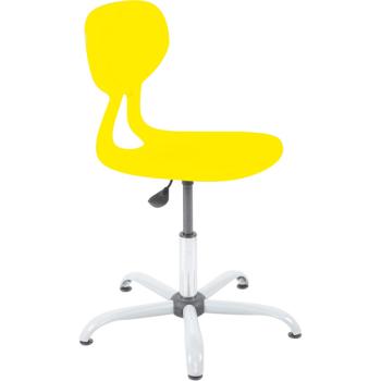 Drehstuhl Colores, höhenverstellbar 38 – 51 cm, gelb
