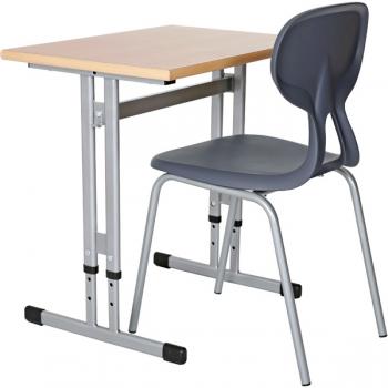 Stuhl Colores 6, Sitzhöhe 46,5 cm, für Tischhöhe 76 cm, grau