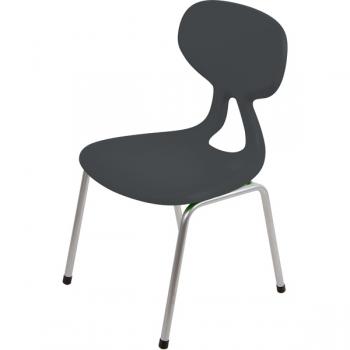 Stuhl Colores 5, Sitzhöhe 41 cm, für Tischhöhe 71 cm, grau