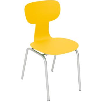 Stuhl Ergo 5, Sitzhöhe 43 cm, für Tischhöhe 71 cm, gelb
