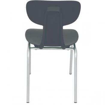 Stuhl Ergo 5, Sitzhöhe 43 cm, für Tischhöhe 71 cm, grau