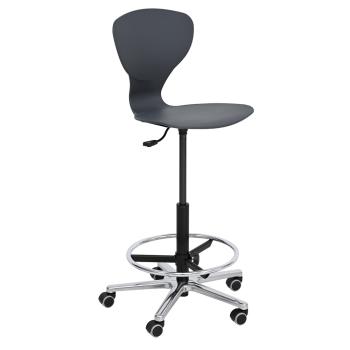 Drehstuhl mit Fussstütze, hvstb. 54 -80 cm