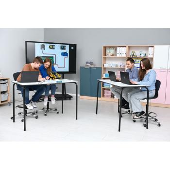 Drehstuhl mit Fussstütze, hvstb. 54 -80 cm