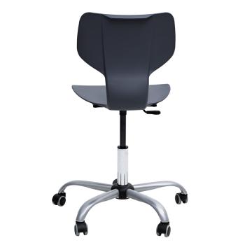 Drehstuhl Snake auf Rollen, hvstb. 43-56 cm, grau