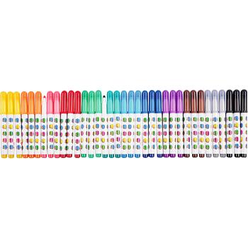 Dicke Faserstifte-Set, 3x12 Farben