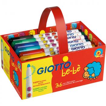 Dicke Faserstifte-Set, 3x12 Farben