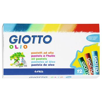 Ölpastellkreiden, 12 Farben