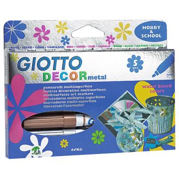 Faserstifte metallic, 5 Farben