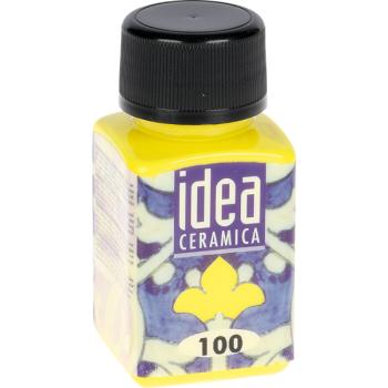 Keramikfarbe, ohne Einbrennen, gelb