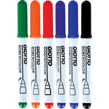 Whiteboard Marker Giotto, medium, 6 Farben