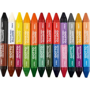 Giotto Wachsmalstifte – zweifarbig
