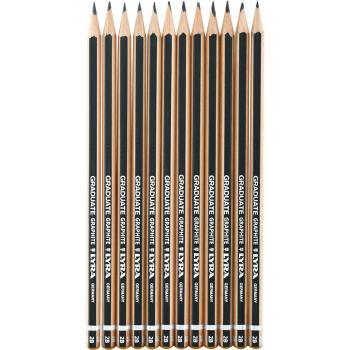 Lyra-Graduate-Bleistifte, 2B - 12 Stck.