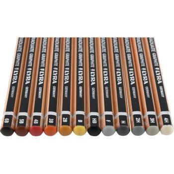 Lyra-Graduate-Bleistifte, verschiedene Härtegrade - 12 Stck.