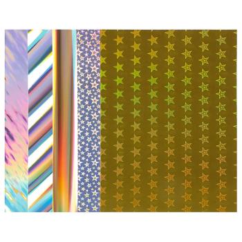 Holografischer Karton, 5 Muster