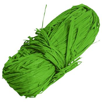 Raffia-Naturbast grün