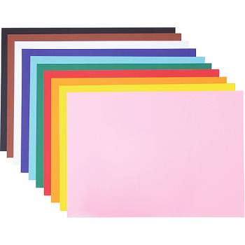 Tonkarton, glatt, 100 Bogen, 50 x 70 cm, 10 Farben