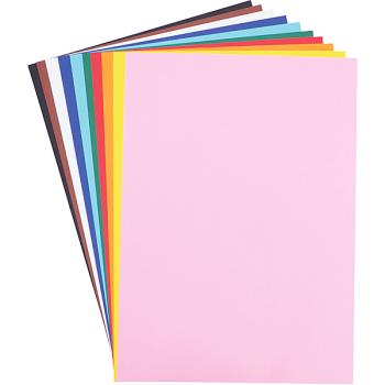 Fotokarton, 10 Bogen, 10 Farben, 50 x 70 cm