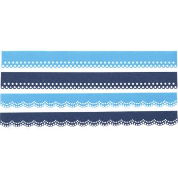 Set Filzbordüren, Blautöne