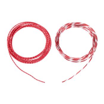 Basteldraht Alu, rot, 3 m, 2er Set