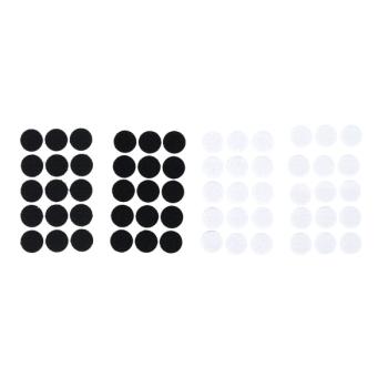 Klett weiss/schwarz, selbstklebend