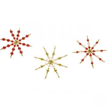 Perlensterne, 5 Stck.