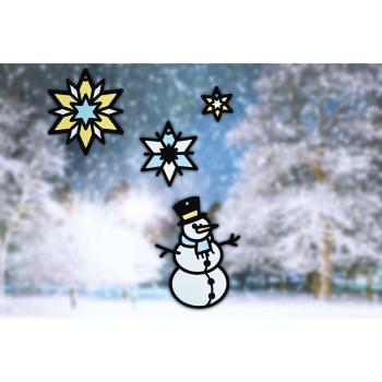 Transparentbilder-Bastelset, Winter, 13 Motive