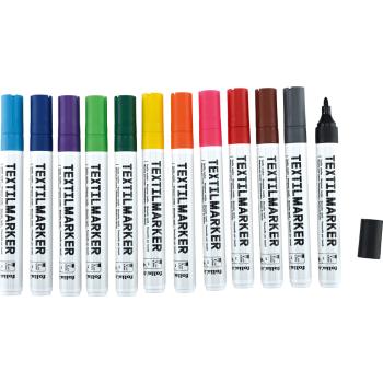 Textil-Marker, 12 Stck.