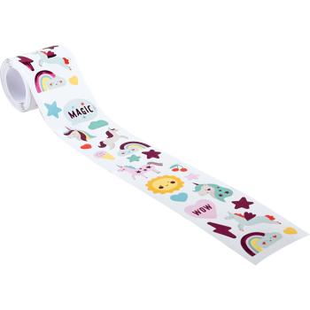 Sticker auf Rolle, Einhorn