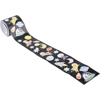 Sticker auf Rolle, Weltraum