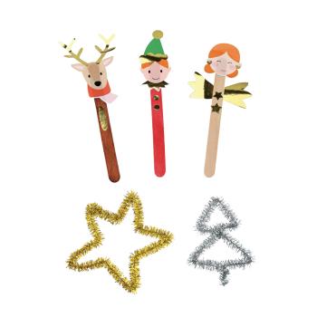 Chenilledraht-Bastelset, Winter