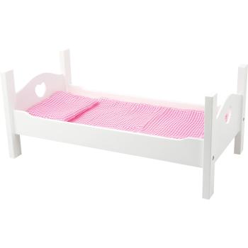 Puppenbett mit Herzen