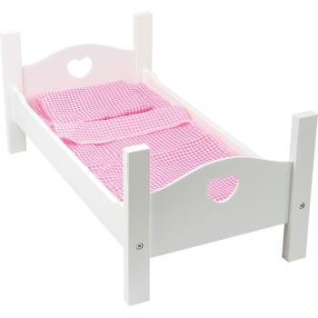 Puppenbett mit Herzen