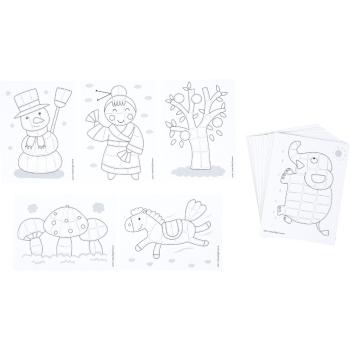 PlayMais - Vorlagenkärtchen schwarz/weiss