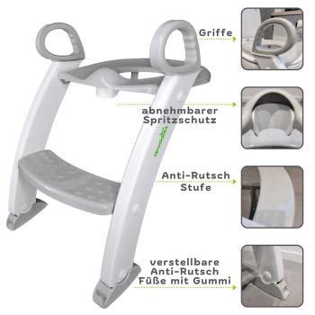Toilettenleiter mit Sitz, klappbar